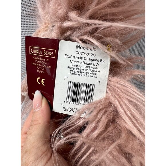 Charlie Bears Moonmin 12" Plush Stuffed Animal Pink - Picture 4 of 10